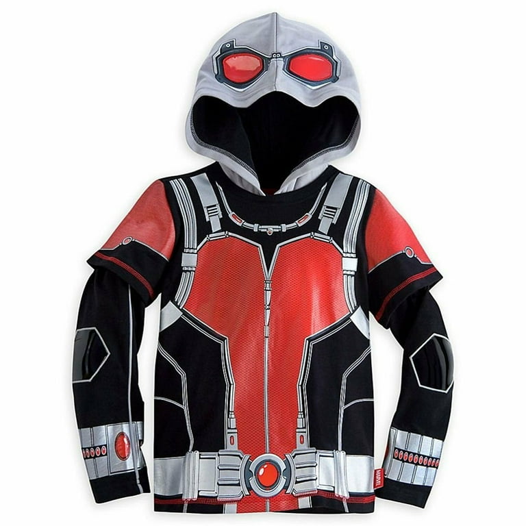 Disney Store Marvel Ant Man Costume Pullover Hoodie Sweatshirt Boy Size 5 6