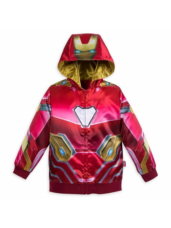 Iron Man Costume Boy Hoodie Jacket Size 5/6