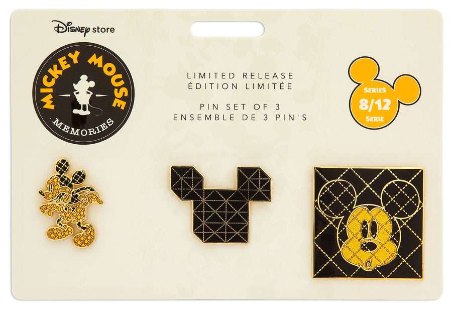 Disney Store Mickey Memories August Pin Set of 3 Limited Release New ...