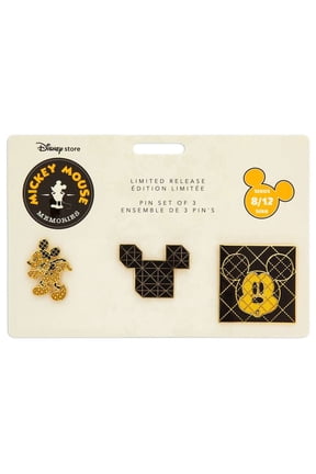 Store Mickey Memories August Pin Set of 3 Limited Release New with Card