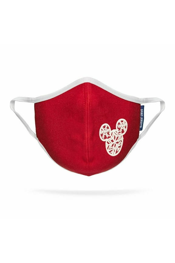 Store Mickey Mouse Icon Snowflake Face Mask by Spirit Jersey Youth Small