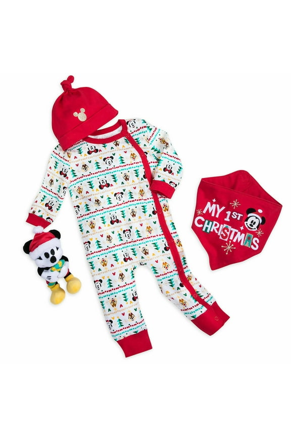 Store Mickey My First Christmas Baby Boy Girl Romper Gift Set Size 18-24M