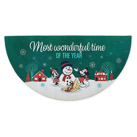 Disney Store Mickey and Minnie Mouse Holiday Doormat New with Tags