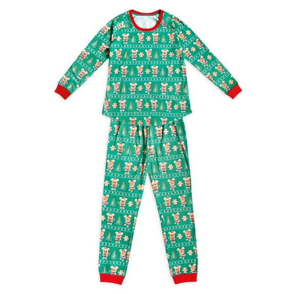 Disney Store Mickey and Minnie Mouse Holiday Pajama Set Women Size Small