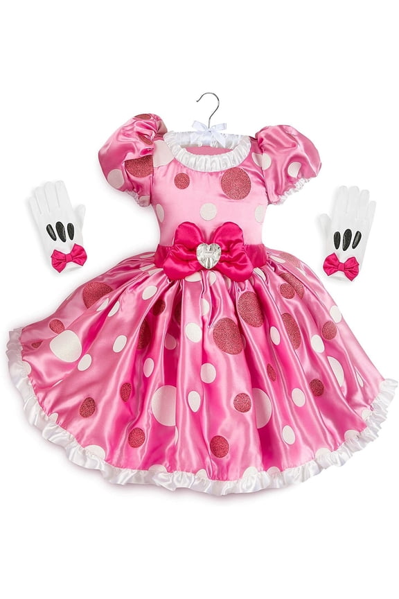 Store Minnie Mouse Dress Gloves Set Girl Size 5/6