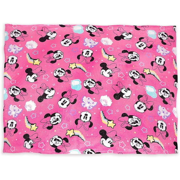 Disney Store Minnie Mouse Fleece Soft Throw Blanket
