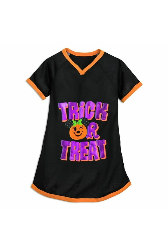 Store Minnie Mouse Halloween Trick or Treat Nightgown Girls Size 4 Kids Nightshirt Pajamas