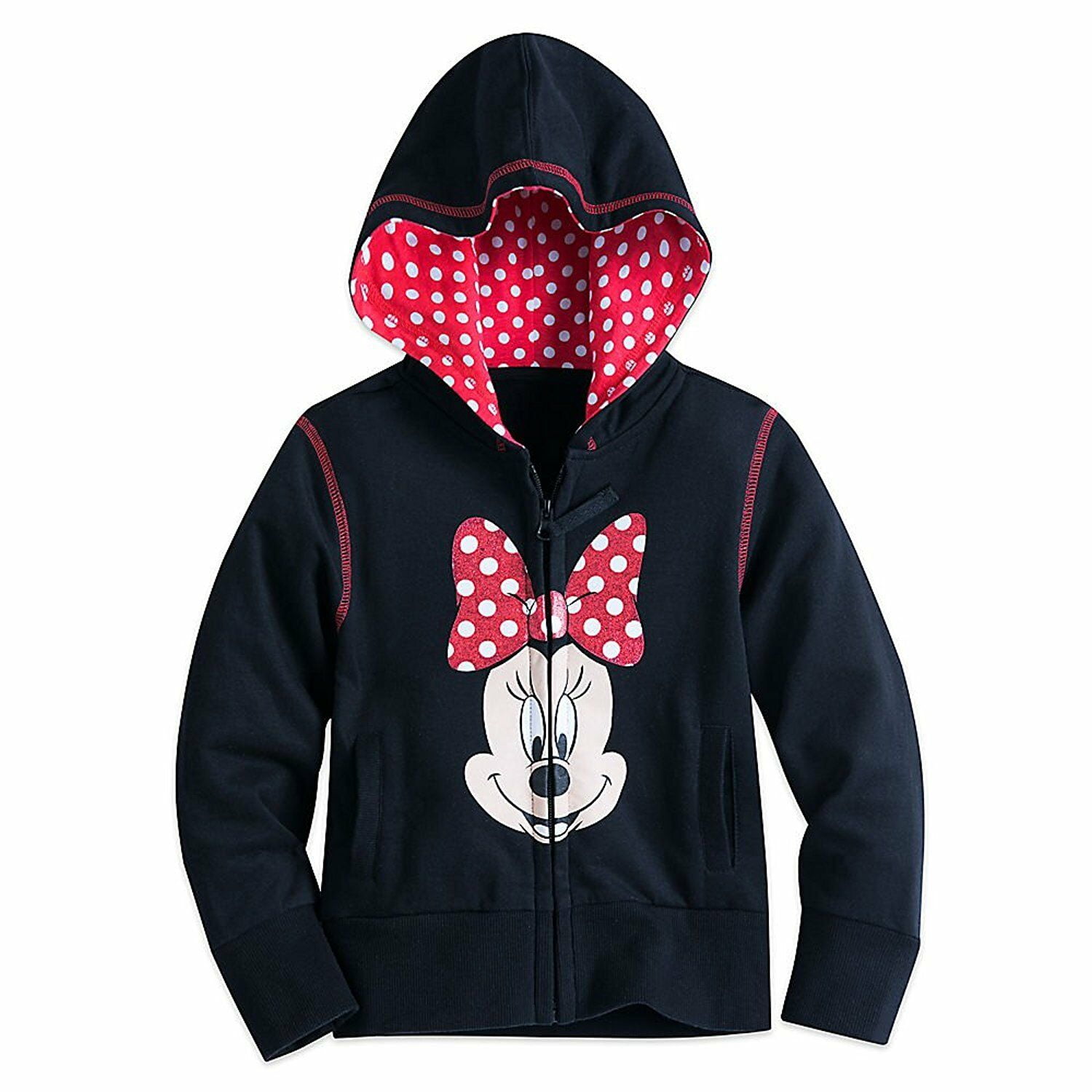 Disney Store Minnie Mouse Hoodie Sweat Shirt Girl Size 5/6