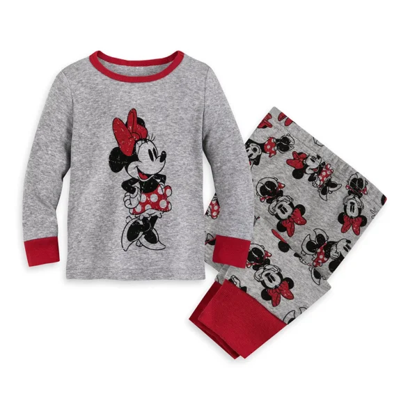 Disney Store Minnie Mouse PJ Pals Pajamas 0/3 mos