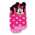 thumbnail image 1 of Disney Store Minnie Mouse Pink Polka Dot Ankle Socks Kids Girls Size S 5-9, 1 of 2