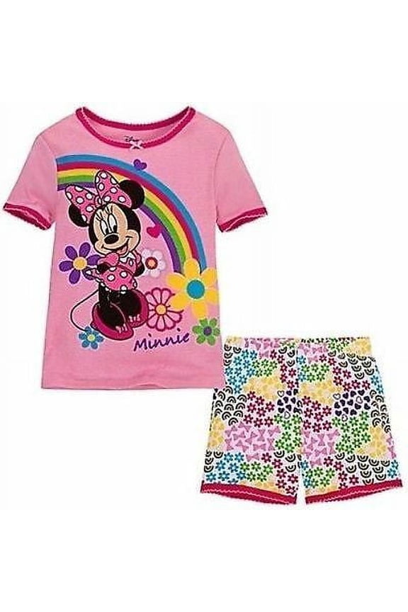 Store Minnie Mouse Tight Fit Cotton Pajama Set Girl Size 2