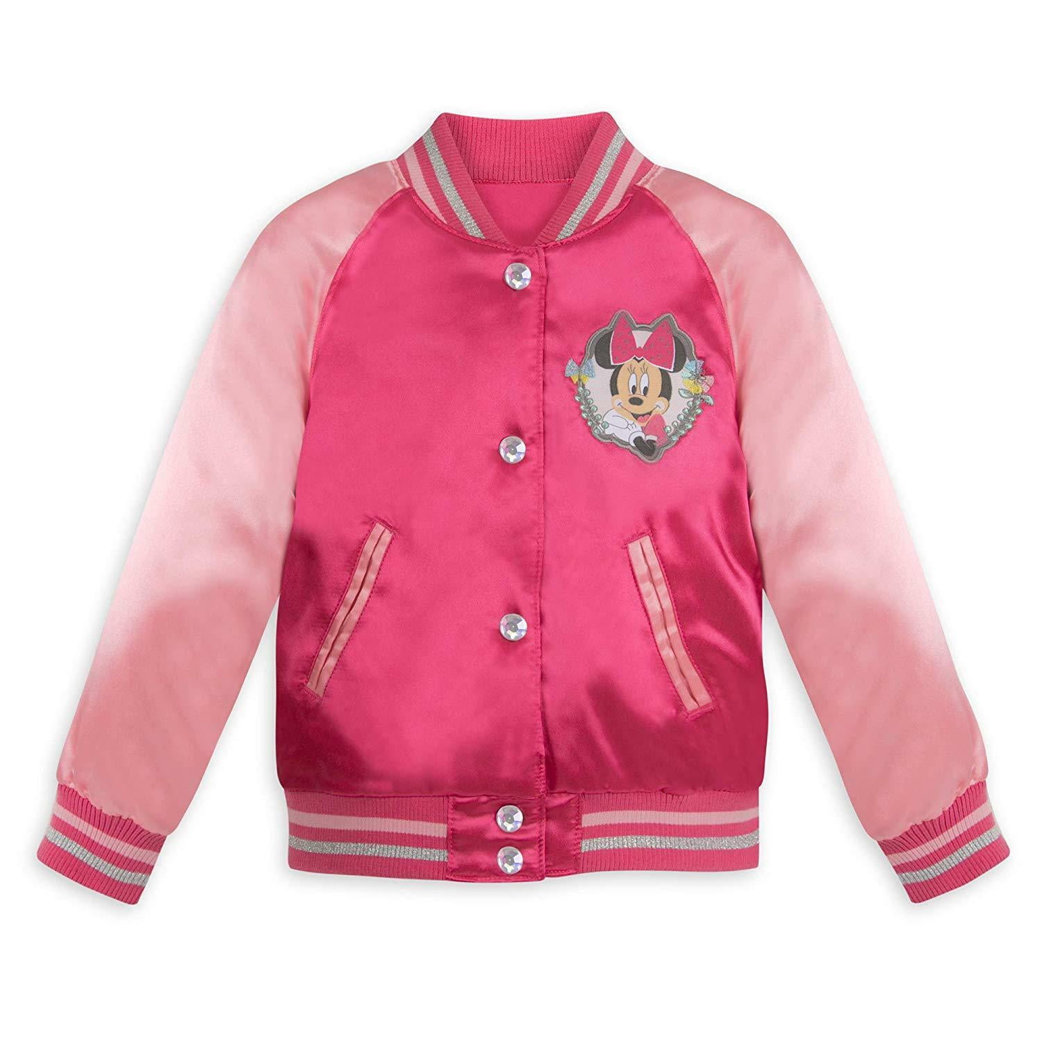 Disney Store Minnie Mouse Varsity Jacket Girl Size 4