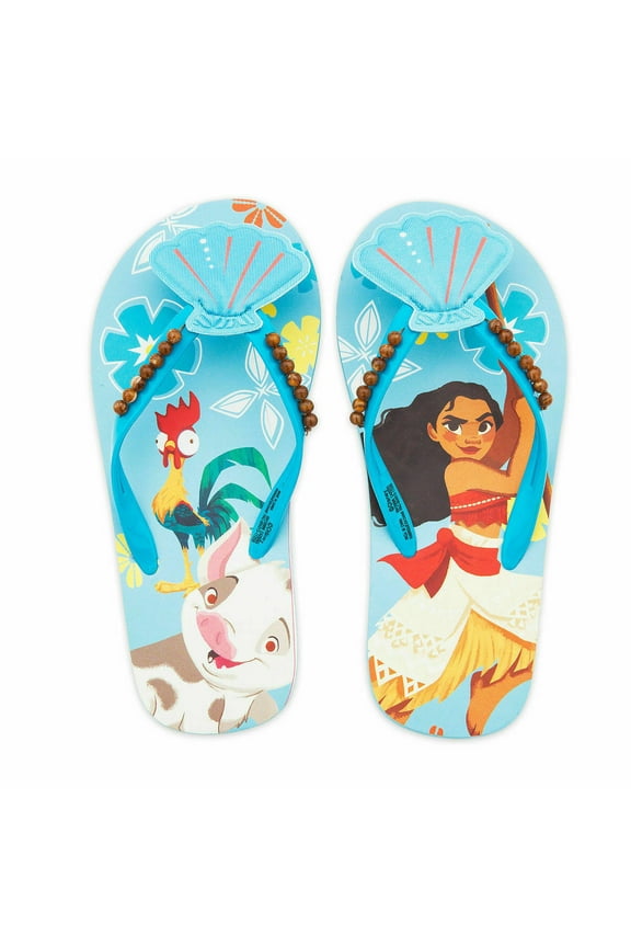 Store Moana Flip Flops Sandals Shoes Girl Size 11/12
