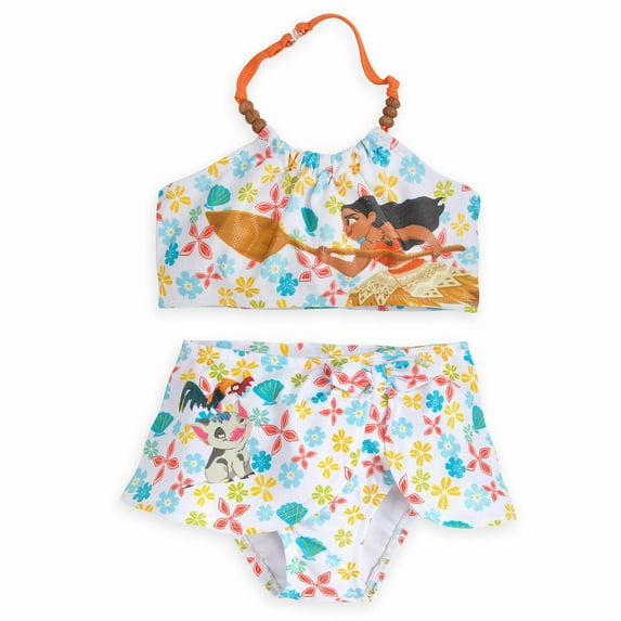 Disney Store Moana Two PC Swimsuit Girl Size 5/6