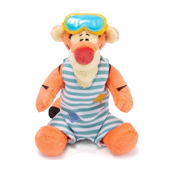 Disney Store Official Bathing Suit Plush - Tigger Mini Bean Bag Plushie - Cute Stuffed Animal with Detailed Sculpting, Embroidered Features & Bean Bag Bottom - Plush Toys for Kids- 8 Inches