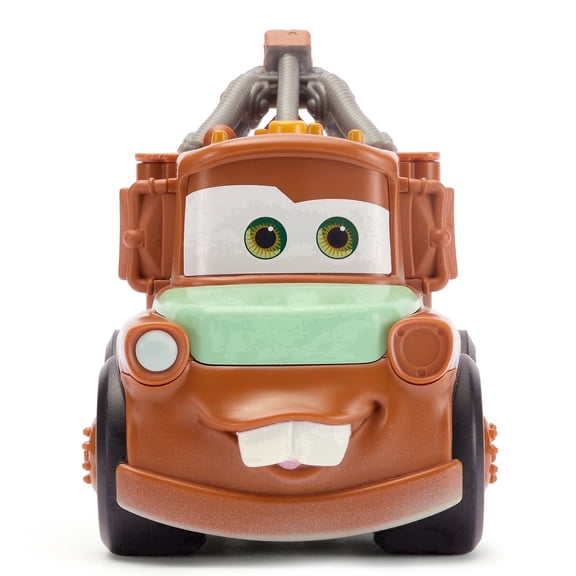 Disney Store Official Mater Push 'N' Go Talking Vehicle - Pixar Cars Toys - Talking & Moving Action - Cars Movie Toys - Engine Reveal & Catchphrases - Disney Gift for Boys