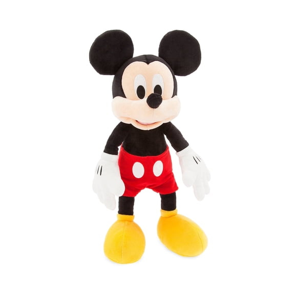 Disney Store Official Mickey Mouse Medium Soft Toy for Kids, Cuddly Character with Fuzzy Texture and Embroidered Details, Soft Tail, Disney Plushy Suitable for All Ages