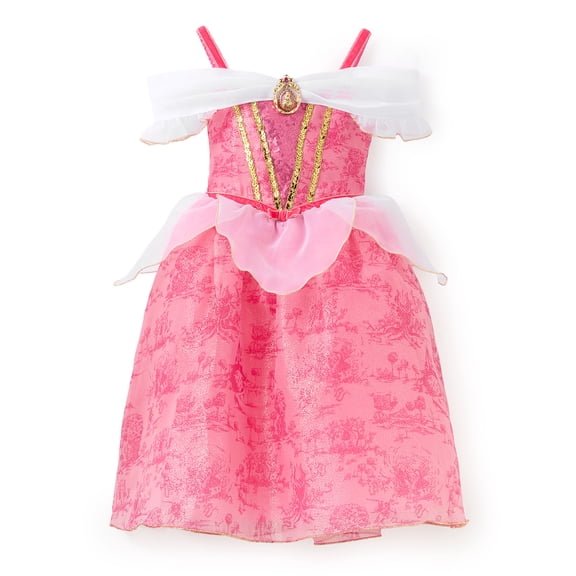 Disney Store Official Princess Aurora Halloween Costume for Kids - Role Play Outfit for Pretend Play - Disney Princess Dresses for Girls - Sleeping Beauty Costume - Size 3