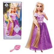 Disney Store Official Princess Classic Doll Rapunzel from Tangled, 11 Inches, Includes Brush with Molded Details, Fully Posable Toy in Classic Outfit - Disney Princess Toys