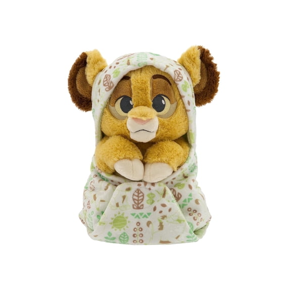 Disney Store Official Simba Plush with Blanket Pouch - The Lion King - Disney Babies Plushy in Baby Swaddle -Toy for Those who Love Cute Plushies, & Baby Stuffed Animals - 10 Inches