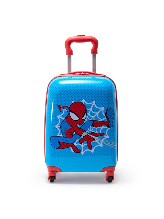 Official Spider-Man Rolling Hard Shell Luggage for Kids