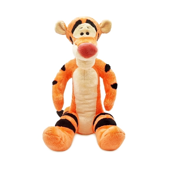Disney Store Official Tigger Medium Soft Toy for Kids, Cuddly Character with Fuzzy Texture and Embroidered Details, Floppy Tail, Disney Plushy Suitable for All Ages
