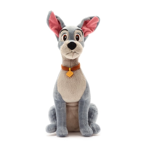 Disney Store Official Tramp Medium Soft Toy for Kids, Cuddly Character with Fuzzy Texture and Embroidered Details, Collar and Dog tag, Disney Plushy Suitable for All Ages