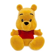 Disney Store Official Winnie The Pooh Big Feet Plush - Pooh Bear Plushy with Embroidered Features, Furry Coat and Ears, Fleece Shirt & Overstuffed Feet - Stuffed Disney Plush - 10 Inches