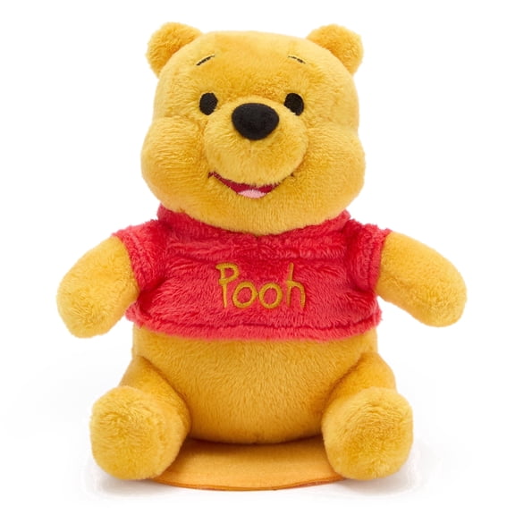 Disney Store Official Winnie the Pooh Magnetic Shoulder Plush Stuffed Animal - Adorable Pooh Bear Includes Magnetic Pad & Soft, Fuzzy Fabrics - Perfect Plush Toys - Mini 5''