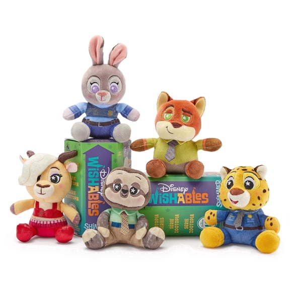 Disney Store Official Zootopia Wishables Shimmer Series - Disney Blind Box Plush - 5 Inch Mystery Toys with Detailed Micro Plush Sculpting, Embroidered Stars & Outfits (Contains 1 Mystery Plushy)