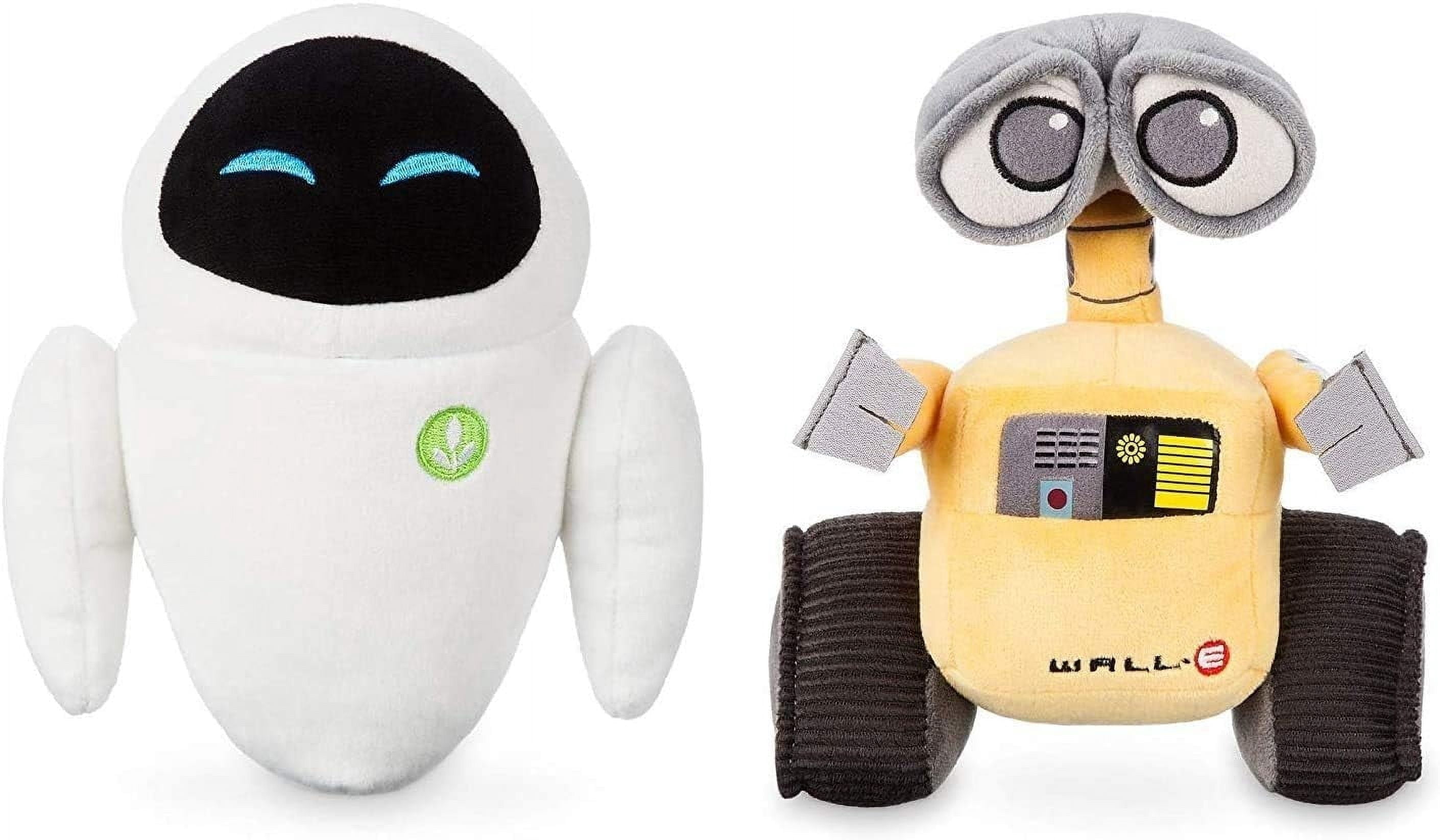 Disney Store Original Pixar Wall-E & Eve Stuffed Animal Plush Set