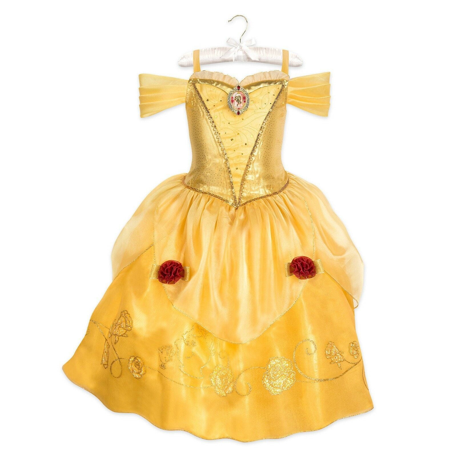 Disney Store Princess Beauty And Beast Belle Dress Girl Size 5/6
