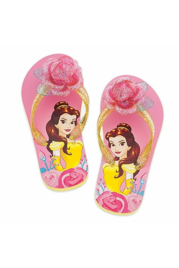 Store Princess Belle Flip Flops Sandals Shoes Girl Size 13/1
