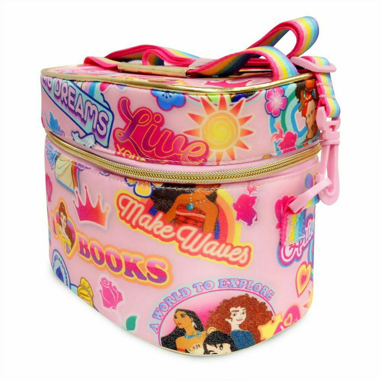 Disney Store Princess Graphic Screen Art Lunch Box Tote Bag Moana Ariel Mulan Aurora Cinderella, Girl's, Size: One size, Grey