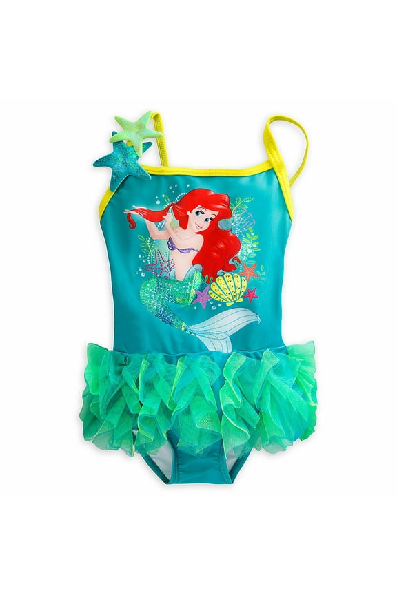 Store Princess Little Mermaid Ariel 1 PC Deluxe Swimsuit Girl Size 3
