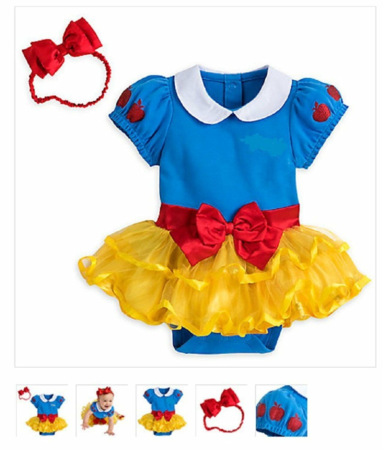 Disney Store Princess Snow White Baby Girl Bodysuit Size 18/24 Months