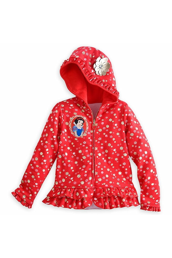 Princess Snow White Deluxe Zip Front Hoodie Sweat Shirt Girl 5/6