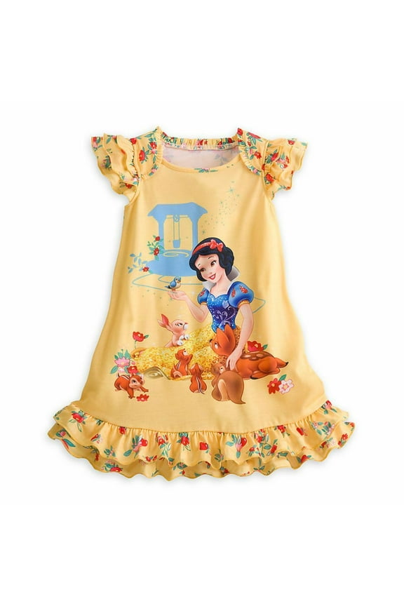 Store Princess Snow White Short Sleeve Nightgown Pajama Girl Size 5/6