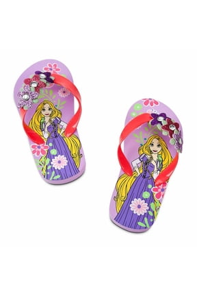 Princess Tangled Rapunzel Girl Flip Flops Sandals Shoes 9/10