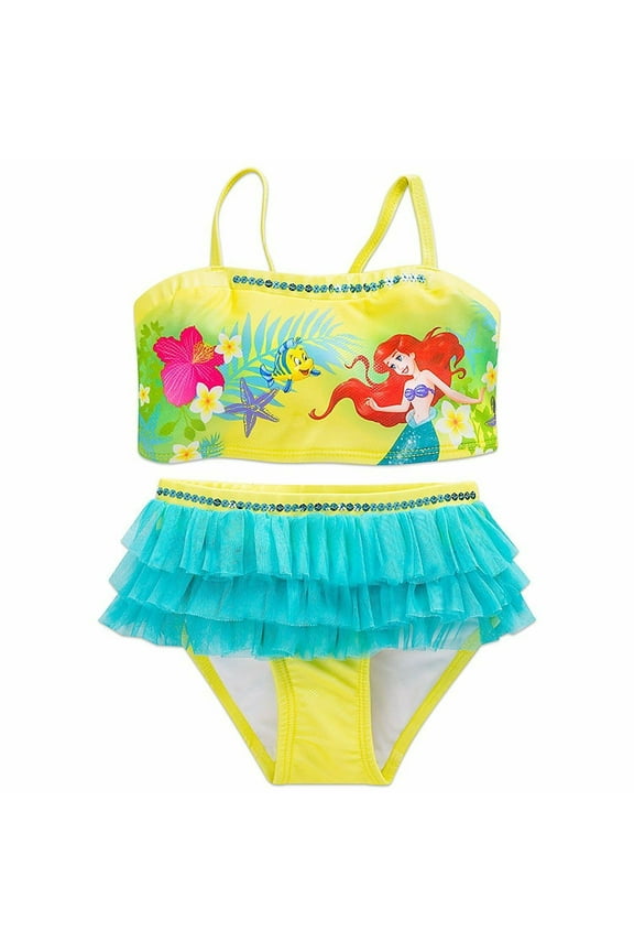 Store Princess The Little Mermaid Ariel 2 PC Swimsuit Girl Size 5/6