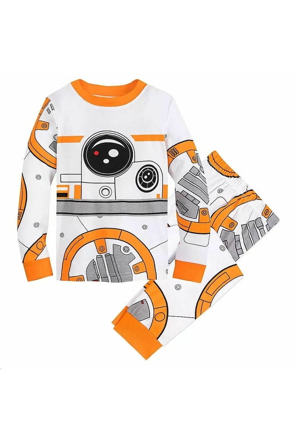 BB-8 Long Sleeve Tight Fit Cotton Costume Pajama Set Boy Size 8