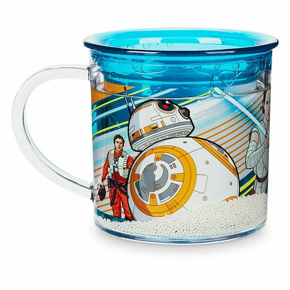Disney Store Star Wars Funfill Kids Drink Cup 6oz Rey BB-8 R2-D2 Stormtroopers Phasma