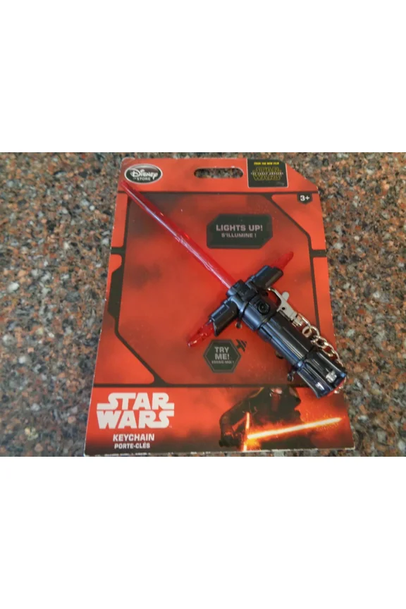 Store Star Wars Kylo Ren Light Up Lightsaber Keychain New Force Awakens