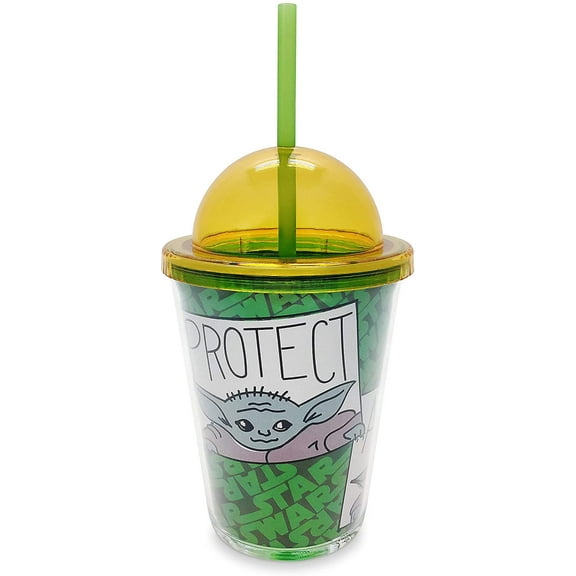Disney Store The Mandalorian The Child Grogu Baby Yoda Tumbler Kids Drink Cup Star Wars