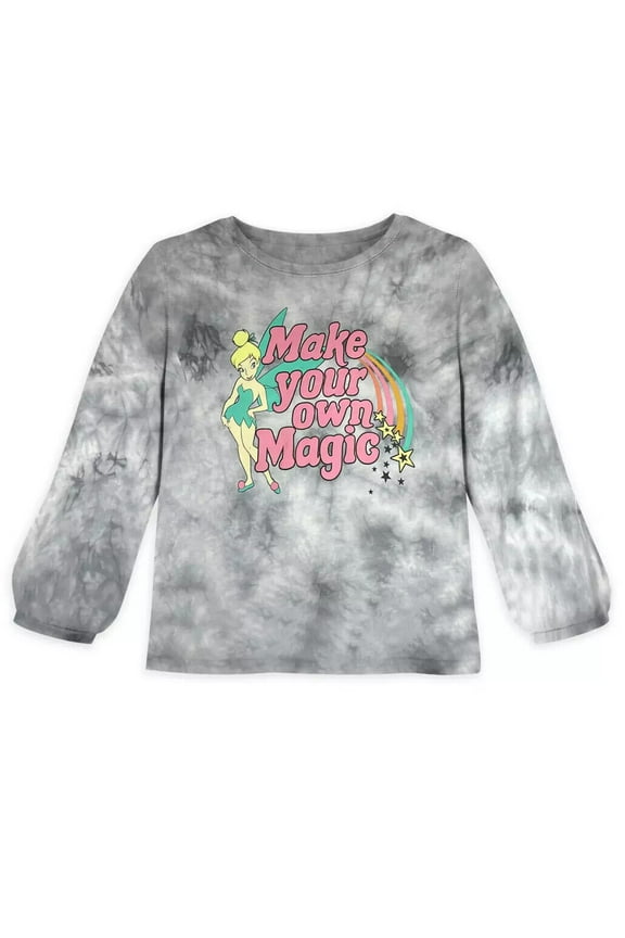 Store Tinkerbell Tie Dye Long Sleeve Fairy T Shirt Girls Toddler Size 2/3