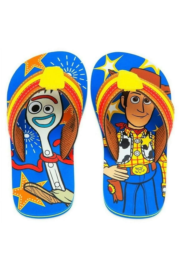 Store Toy Story Woody Forky Flip Flops Sandals Shoes Boy Size 11/12