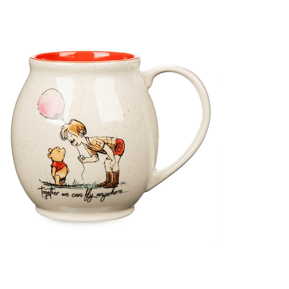 Disney Store Winnie the Pooh Together We Can Fly Anywhere Ceramic Coffee Mug New