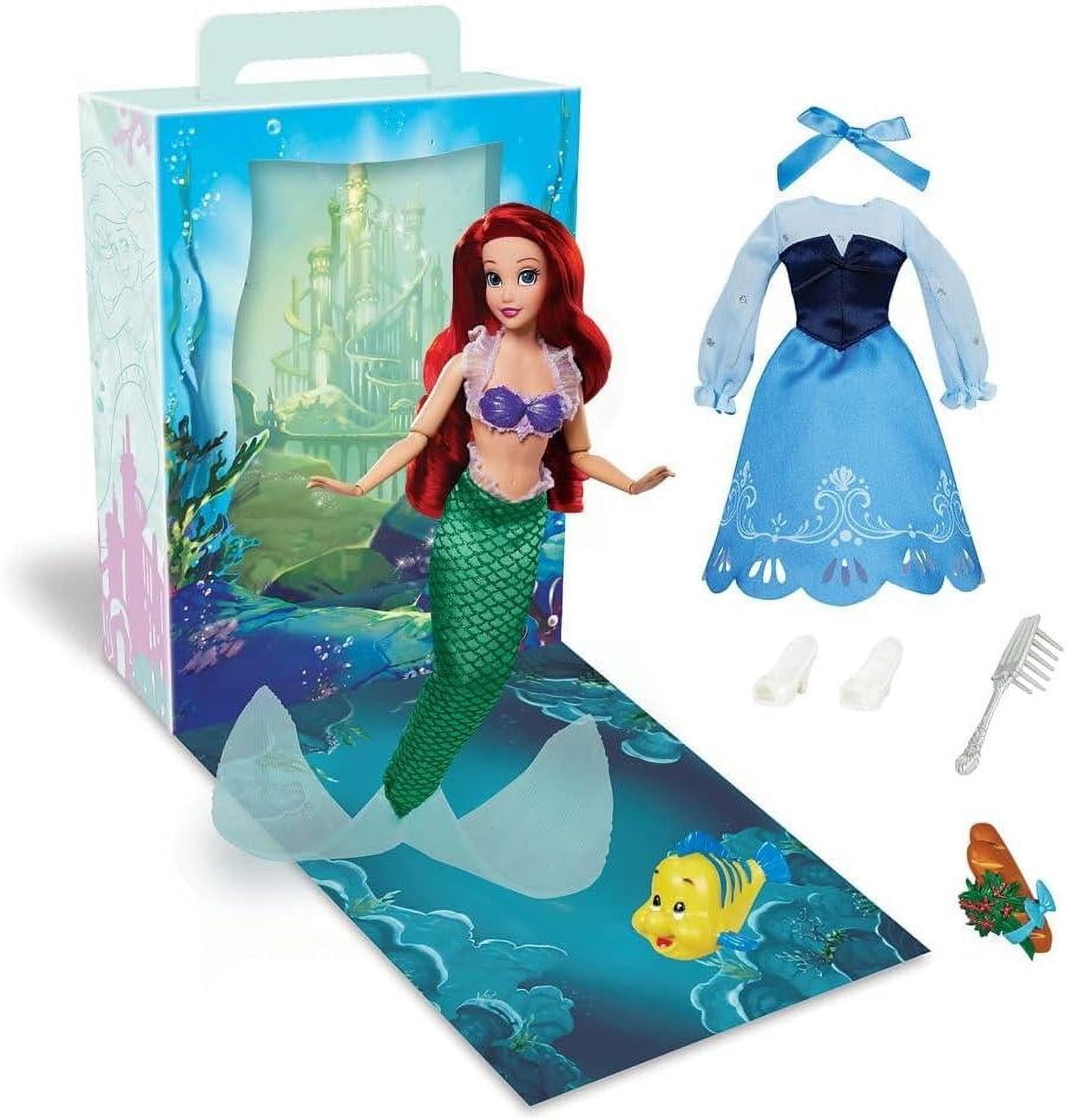 Disney Story Dolls 3 Years and Up Little Mermaid Ariel Dolls, Polyoxymethylene Red Hair, 1.34 lbs