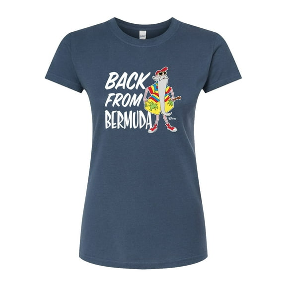 Disney - Straight Outta Bermuda - Juniors Fitted Graphic T-Shirt