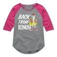 thumbnail image 1 of Disney - Straight Outta Bermuda  - Toddler & Youth Girls Raglan Graphic T-Shirt, 1 of 3